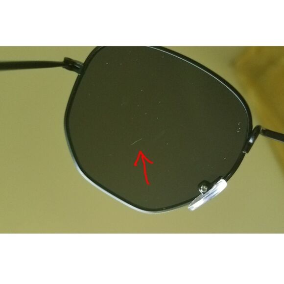 NWOT|Black Framed Polygon Sunglasses - Picture 4 of 5